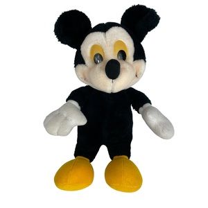 Vintage Mickey Mouse Plush Stuffed Animal Unknown Date Disney Animation 13” Tall